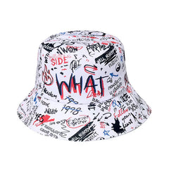 Men's Hip Hop Bucket Hat Graffiti Print