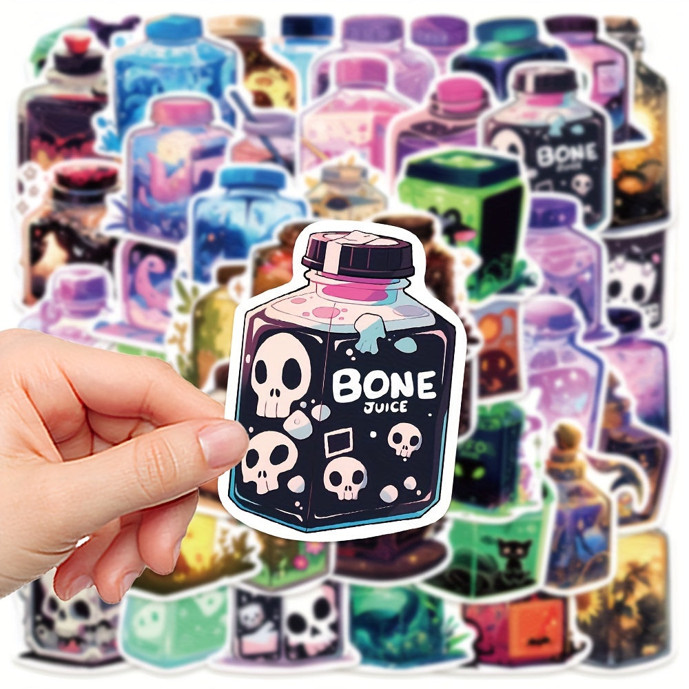 50pcs Magic Juice Series Stickers for Laptop Helmet Water Cup Decoration