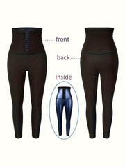 High Waist Sauna Sweat Pants Tummy Control Yoga Leggings Women's Activewear