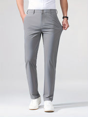 Men's Solid High Stretch Dress Pants - Spring/Summer Business