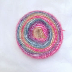 50g 100m Gradual Rainbow Cake Wool Ball DIY Crochet Flower Sweater Material