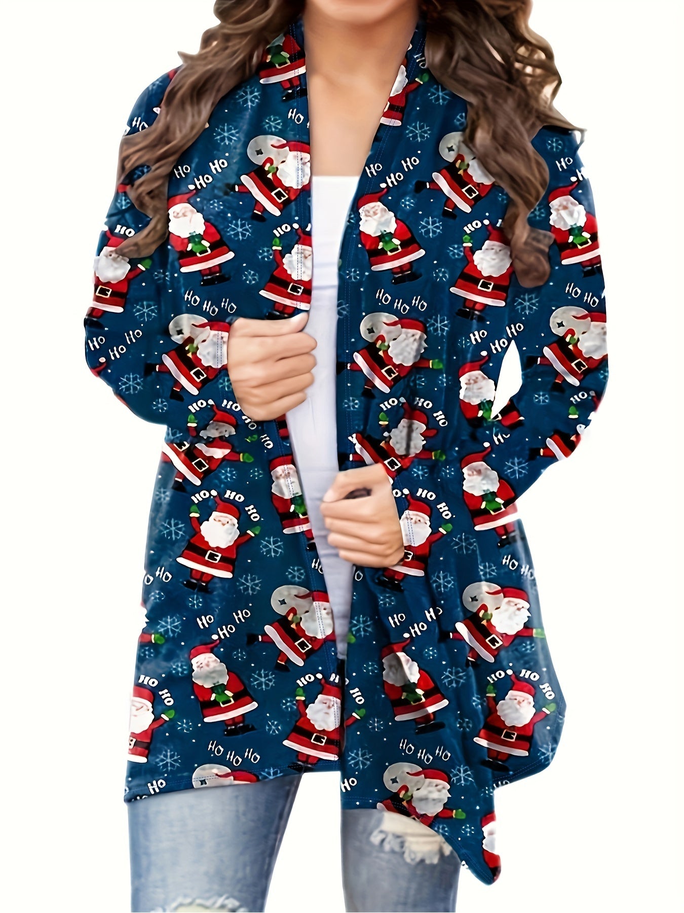 Printed Long Sleeve Cardigan