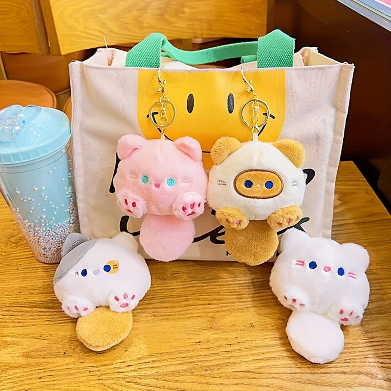 Tuantuan Cat Keychain Catching Machine Doll Plush Gift Cartoon Keychain