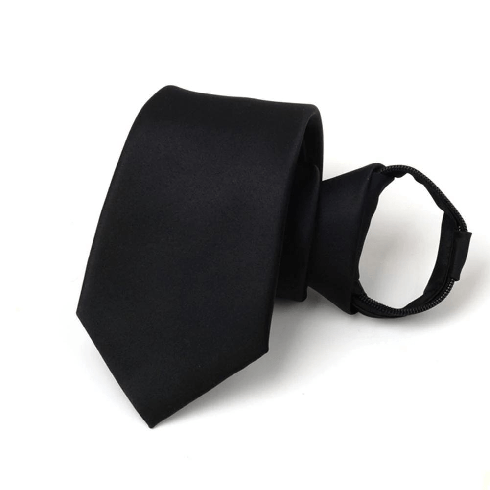 Zipper Tie Classic Pre Tie Adjustable Ties for Daily Dress Wedding Party