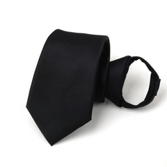 Zipper Tie Classic Pre Tie Adjustable Ties for Daily Dress Wedding Party
