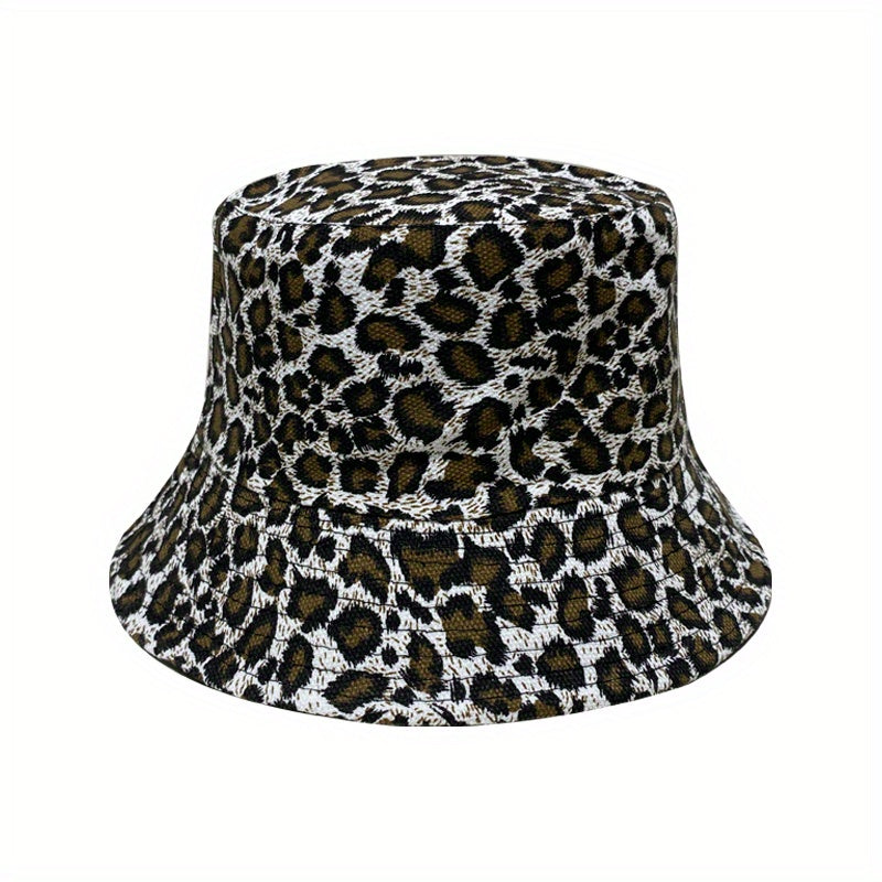 Multicolor Leaf Print Bucket Hat Unisex Lightweight Fisherman Cap