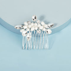 Bridal Rhinestone Faux Pearl Hair Comb Wedding Hair Accessories