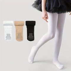 3 Pairs Ballet Tights For Girl's Knitted Soft Dance Pants