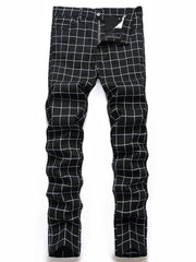 Men's Retro Plaid Stretch Casual Pants