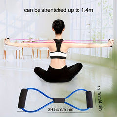 Yoga Tension Belt 8 Shaped Fitness for Back and Chest Expansion
