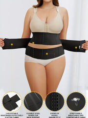 Sports Shapewear Women's Plus Hook & Eye Belly Wrap Tummy Control