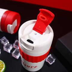 Portable 16oz Double Layers Stainless Steel Coffee Cup