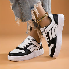 Women's Sporty Skate Shoes Low Thick Bottom Casual Sneakers Lightweight