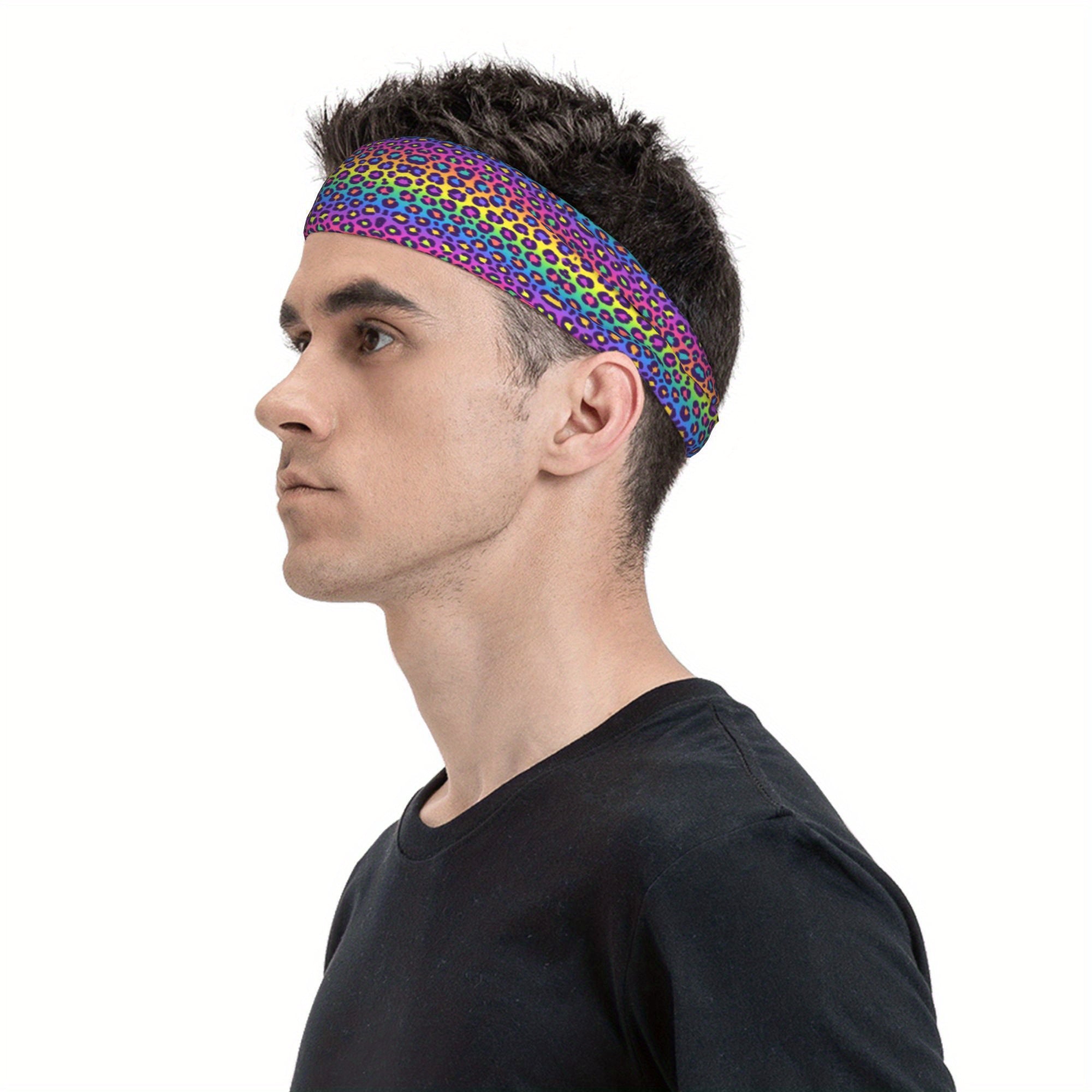 Rainbow Breathable Headband for Sport & Casual Outfits
