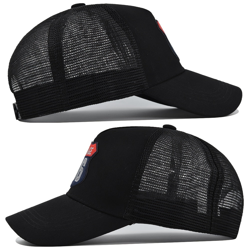 VINTAGE 96 Embroidered Baseball Cap Breathable Unisex Outdoor Fishing Hat