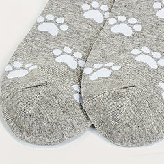 5 Pairs Cartoon Cat Print Socks Comfy Women's Stockings