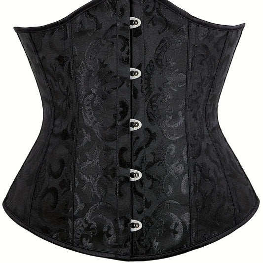 Strapless Corset Bustier Tummy Control Lace Up Body Shaper