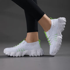 Women's Lace Up Chunky Sneakers Breathable Lightweight Walking Shoes