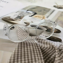 Plastic Round Decorative Doll Glasses