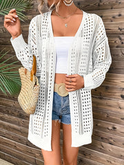 Crochet Long Sleeve Cover Up for Women
