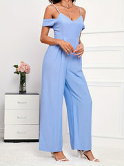Backless Wide Leg Jumpsuit for Spring & Summer