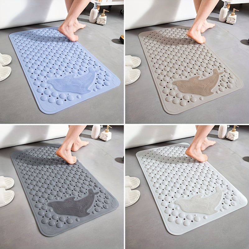 Square Bathroom Mat Anti Slip Pad Shower Anti Drop Suction Cup Floor Mat