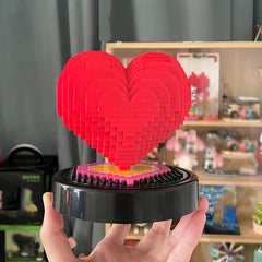 Heart-shaped Building Blocks Confession Gift