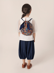 MARC&JANIE Girls' Denim Bow Front Baggy Cropped Trousers for Summer