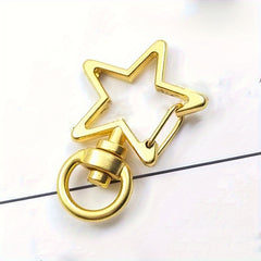 10pcs Star Hollow Key Chain Creative Lobster Clasp Buckle