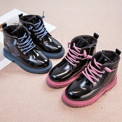Girls Soft Warm Fleece Boots - Indoor Outdoor Walking Winter