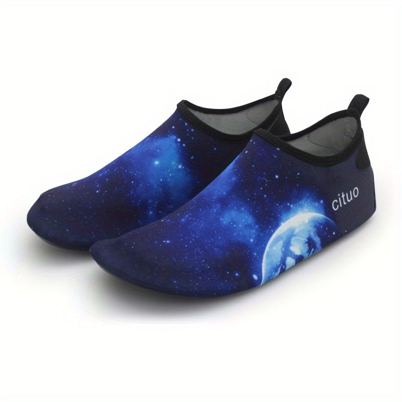 Interstellar Rainbow Pattern Water Socks - Lightweight, Quick Dry