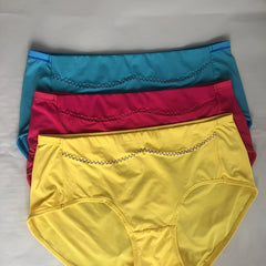 3 Pack Plus Size Panties Set High Waisted Stretchy Comfort 3pcs