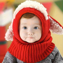 Kids 2-In-1 Hat & Scarf for Autumn/Winter Warmth