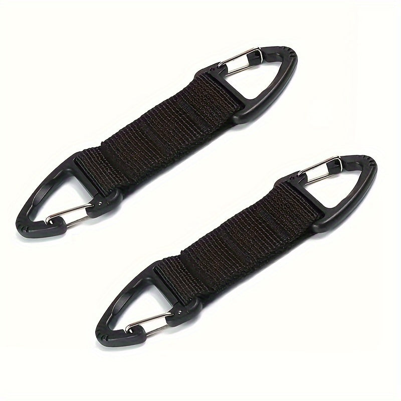 2pcs Nylon Webbing Buckle Quick Release Keychain For Camping Hiking