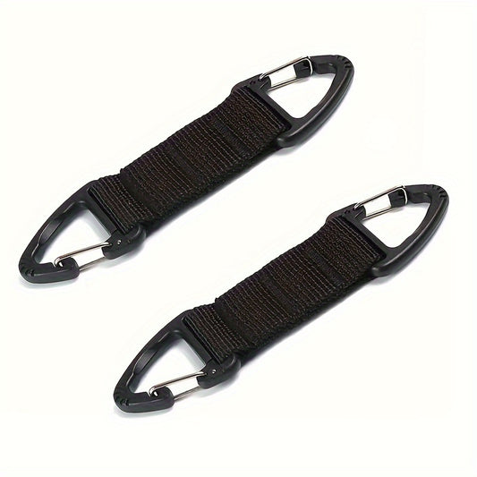 2pcs Nylon Webbing Buckle Quick Release Keychain For Camping Hiking