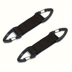 2pcs Nylon Webbing Buckle Quick Release Keychain For Camping Hiking