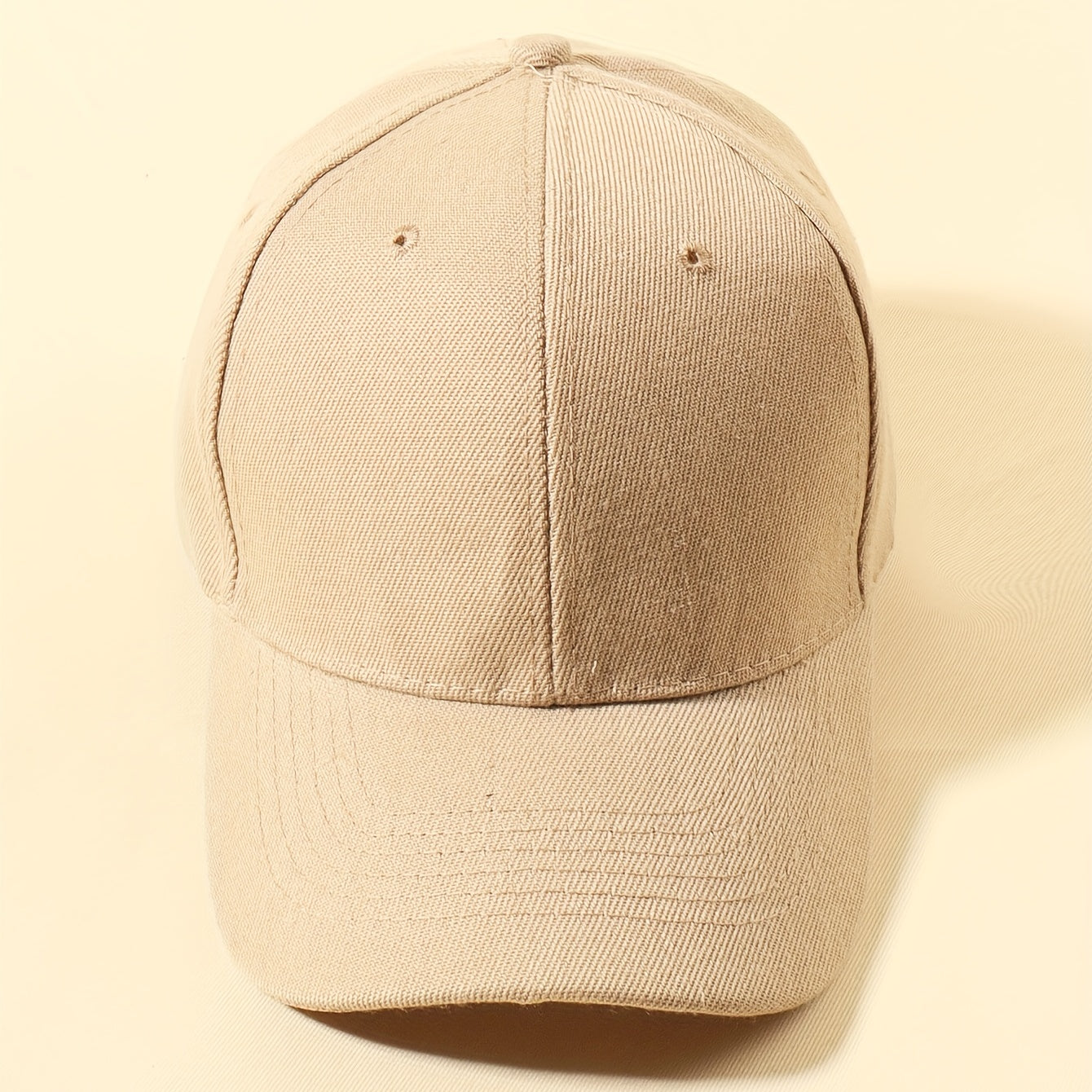 1pc Six-sided Plain Baseball Cap Sports Hat Multicolor Outdoor Adjustable