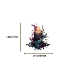 50pcs Realistic Witch Graffiti Stickers DIY Waterproof Decoration