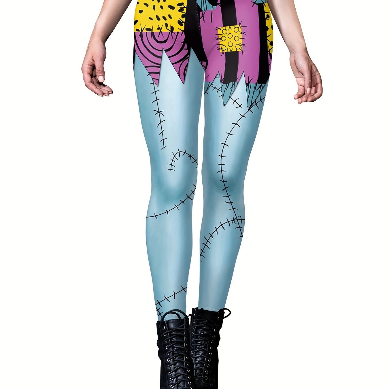 Graphic Print Lifting Leggings Casual Sporty Skinny Leggings Women's Clothing
