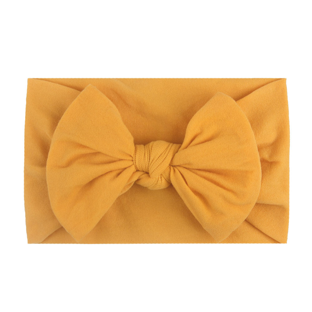 Kids Bow Hair Ties Soft Cotton Headwear