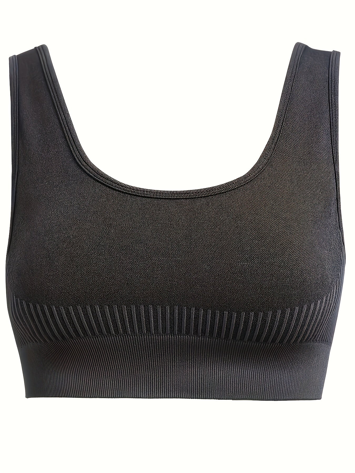 Sports Bra Women's Plus Striped Shockproof Seamless Padded