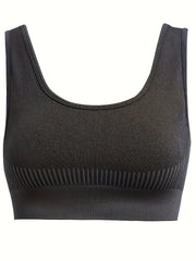 Sports Bra Women's Plus Striped Shockproof Seamless Padded