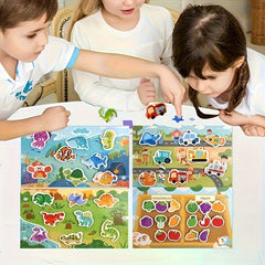 Interactive Alphabet Sticker Book for Ages 3-6