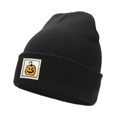 Halloween Pumpkin Knitted Hat Soft Skull Cap