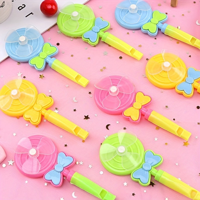 4pcs Mini Whistle Lollipop Windmill Creative Toys for Children's Party