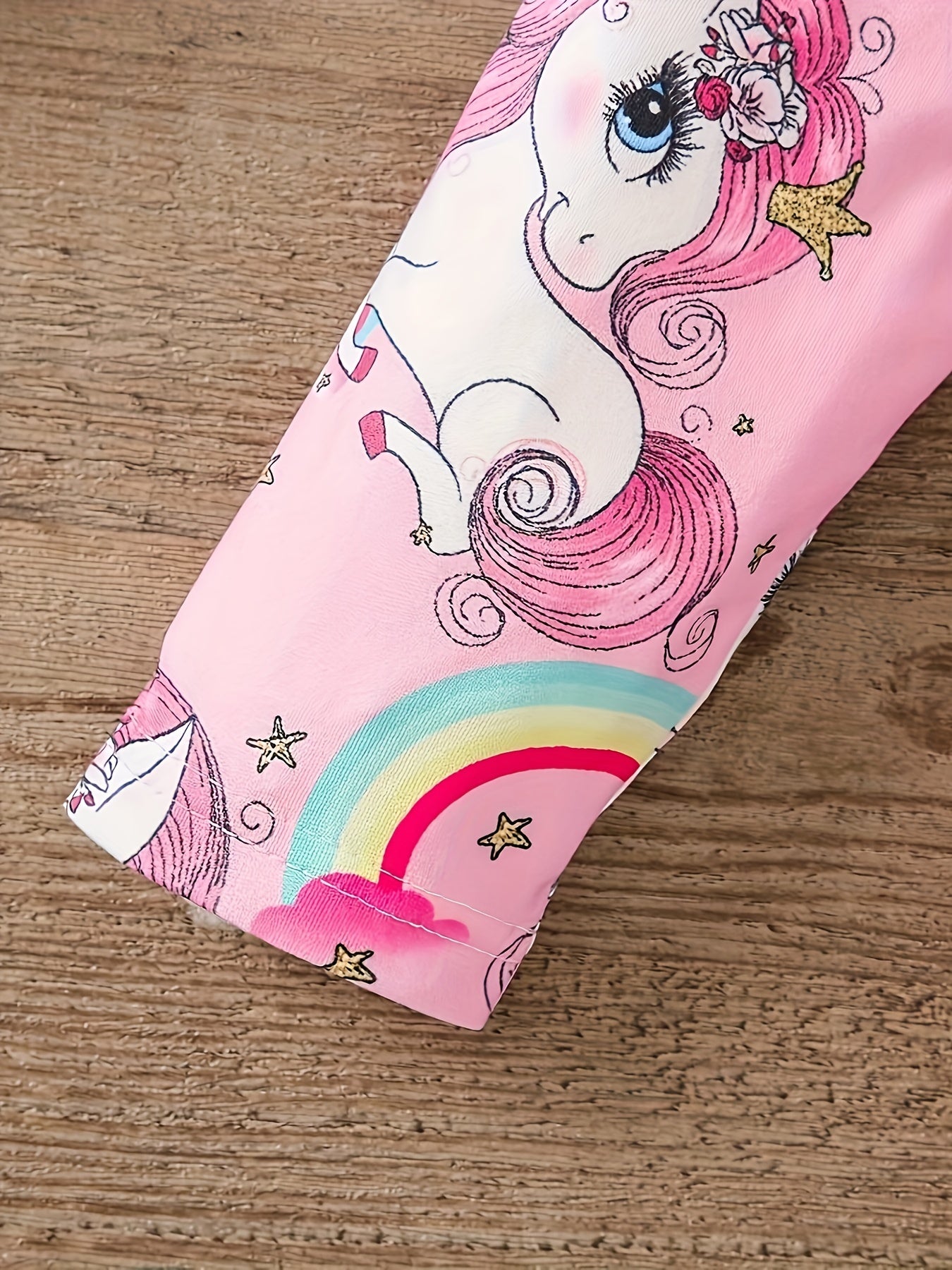 Girls Unicorn 2pcs Long Sleeve Set for Spring Fall