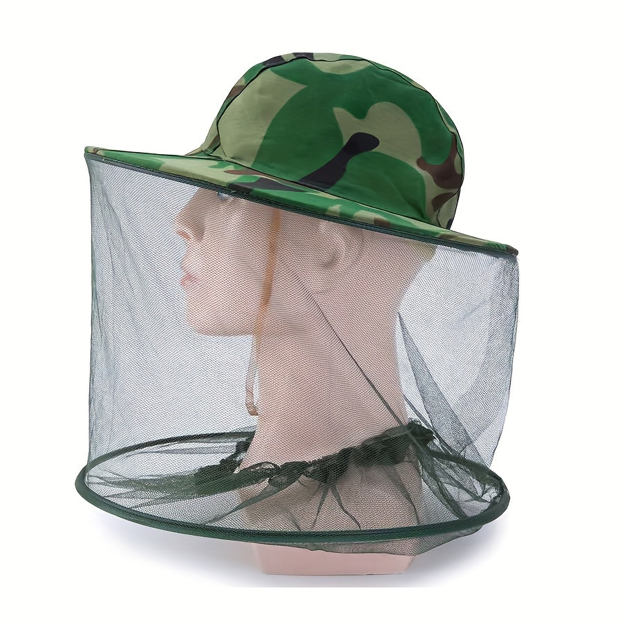 Anti-Mosquito Bucket Hat with Mesh Face and Neck Shield