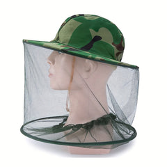 Anti-Mosquito Bucket Hat with Mesh Face and Neck Shield