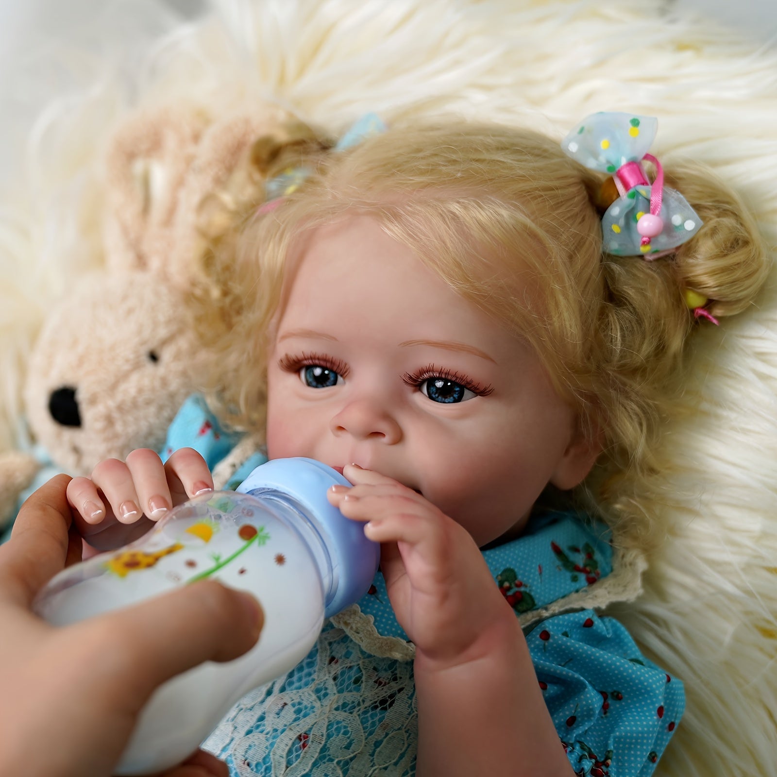 20 Inch Open Eyes Reborn Dolls Realistic Dolls With Hair Eyes Clothes