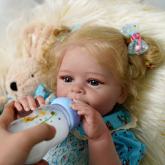 20 Inch Open Eyes Reborn Dolls Realistic Dolls With Hair Eyes Clothes